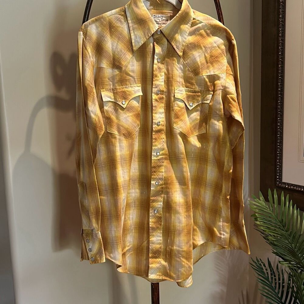 Vintage Metallic Thread Cowboy Shirt